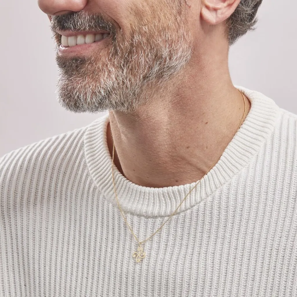 Histoire d'Or Pendentif Cobeia Croix Basque Or Jaune Clearance