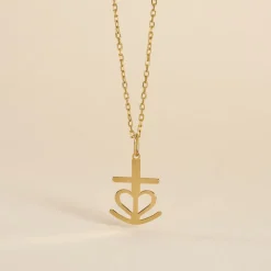 Histoire d'Or Pendentif Cobeia Croix De Camargue Or Jaune Sale