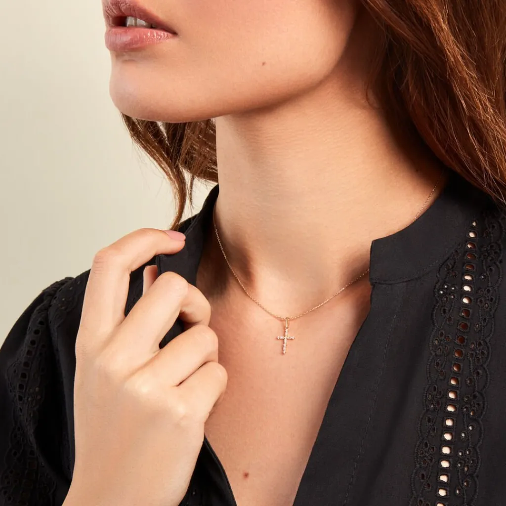 Histoire d'Or Pendentif Cornelio Or Jaune Oxyde De Zirconium Best