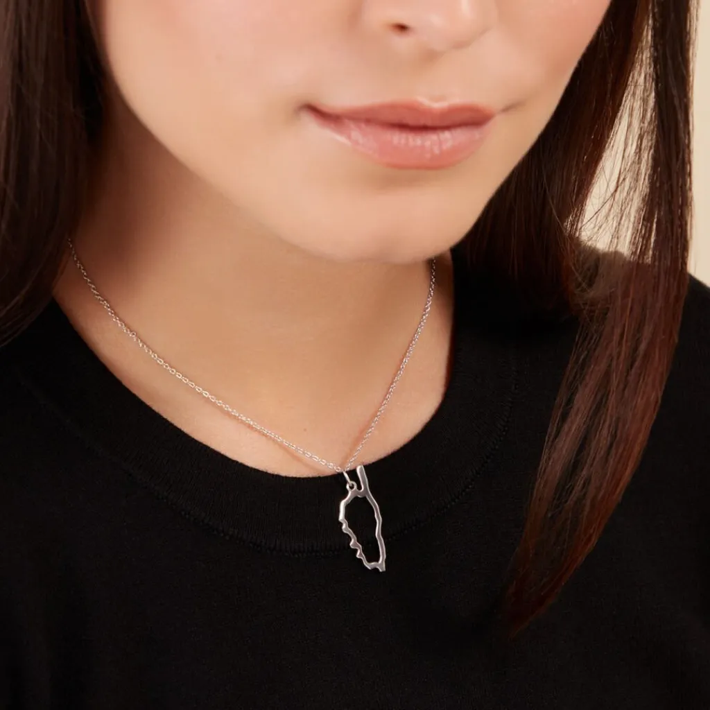 Histoire d'Or Pendentif Corse argent blanc New