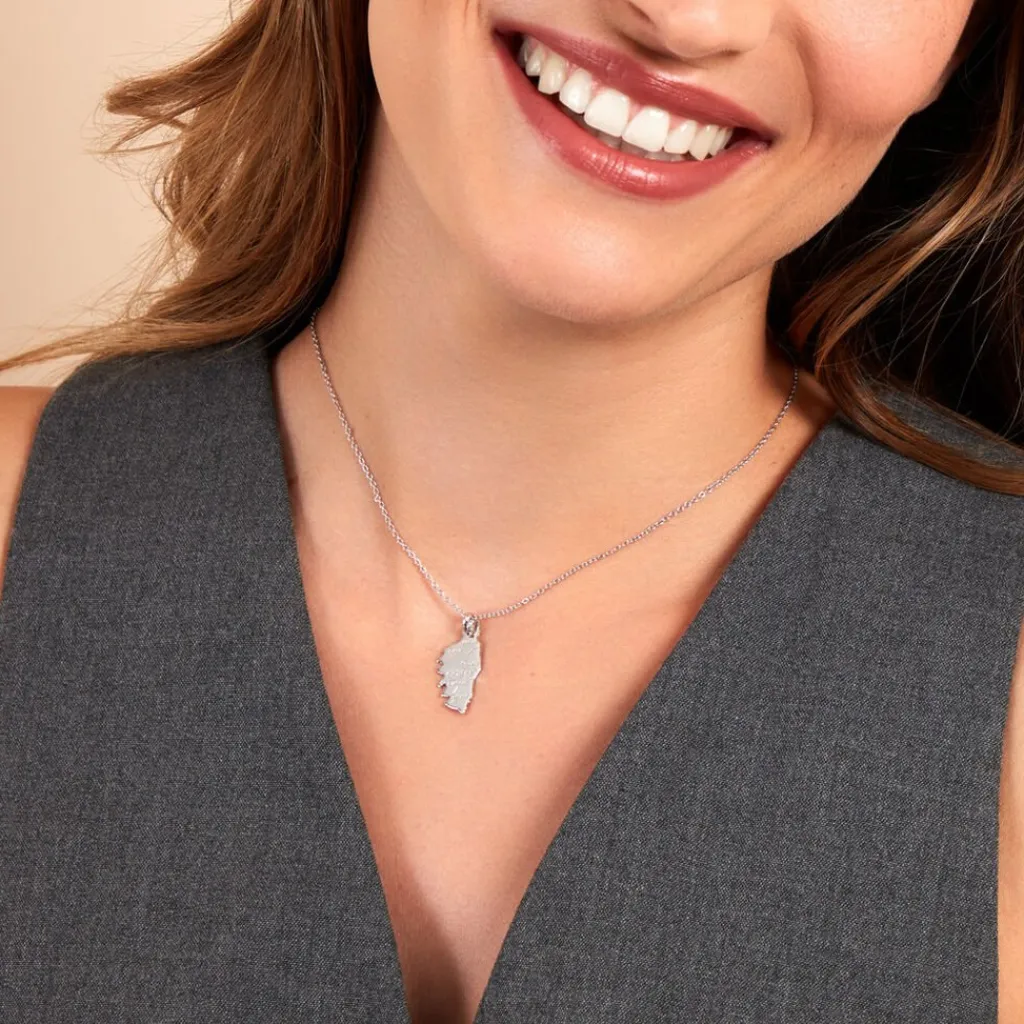 Histoire d'Or Pendentif Corsica argent blanc New