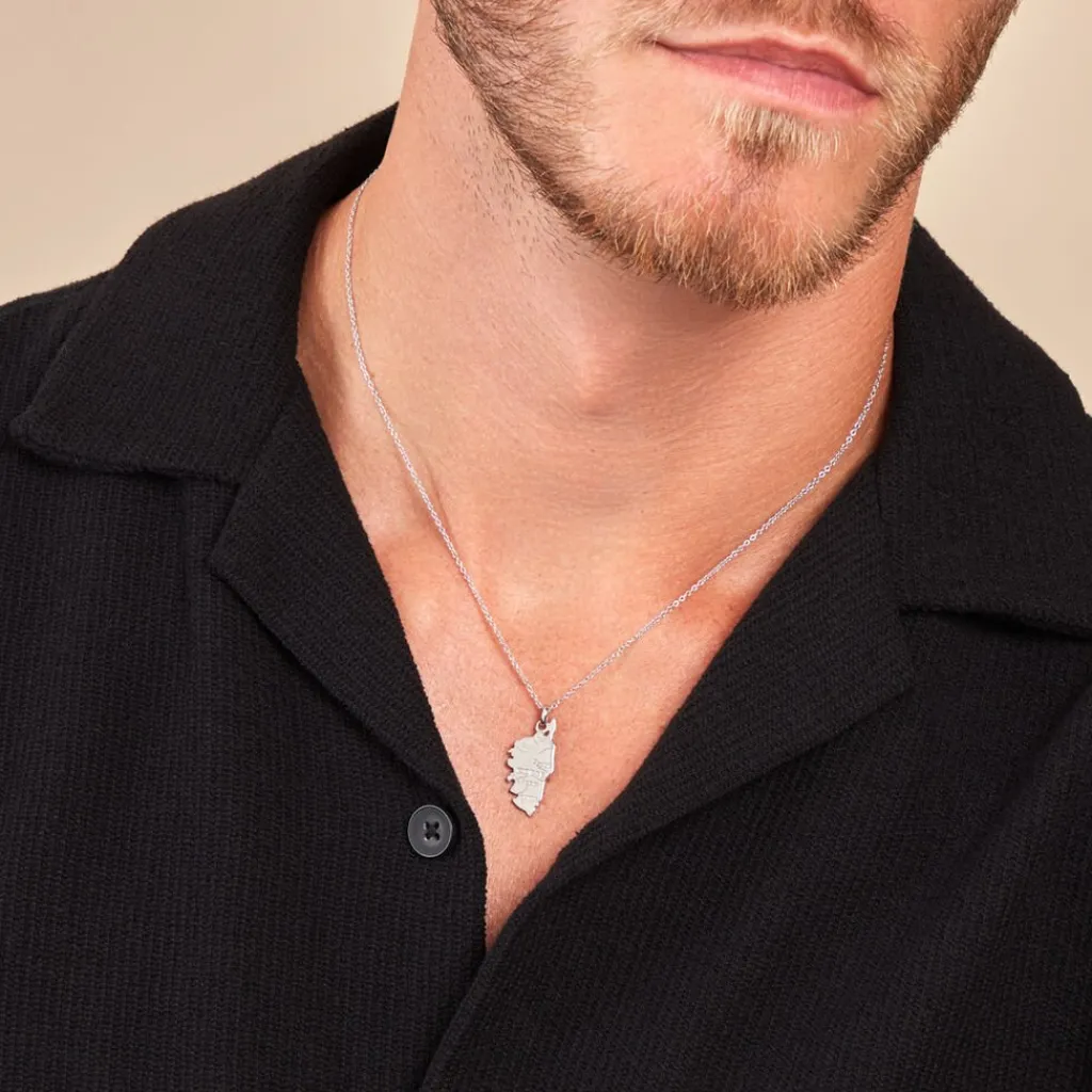 Histoire d'Or Pendentif Corsica argent blanc New