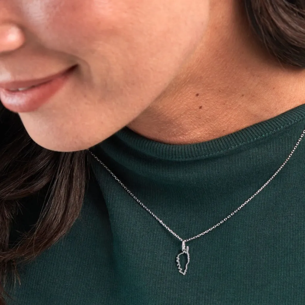 Histoire d'Or Pendentif Corsica or blanc Discount