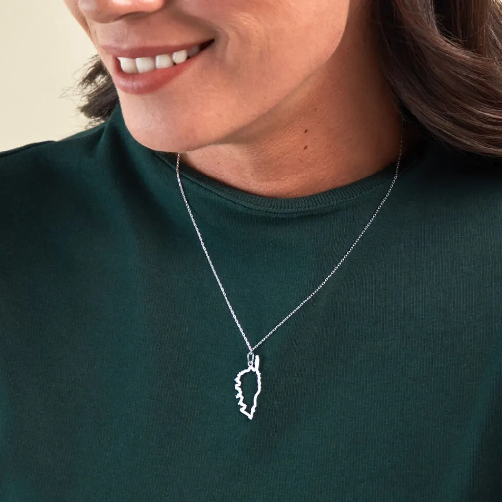 Histoire d'Or Pendentif Corsica or blanc Outlet