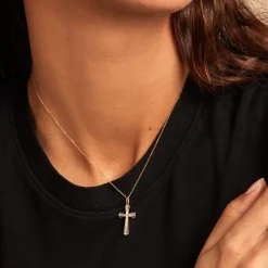 Histoire d'Or Pendentif Crocetta Or Jaune Oxyde De Zirconium Sale