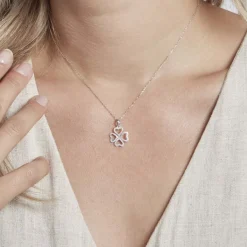 Histoire d'Or Pendentif Daiki Or Blanc Oxyde De Zirconium Clearance