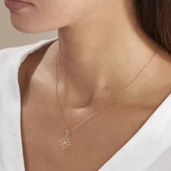 Histoire d'Or Pendentif Dajo Croix Occitane Or Jaune Sale