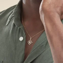 Histoire d'Or Pendentif Dajo Croix Occitane Or Jaune Sale