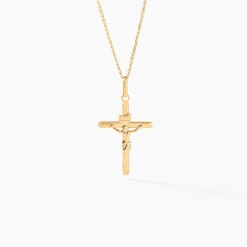 Histoire d'Or Pendentif Damian Croix Or Jaune Online