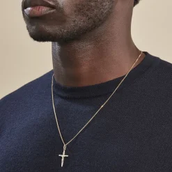 Histoire d'Or Pendentif Damian Croix Or Jaune Online