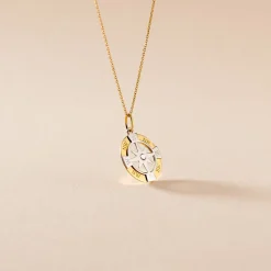 Histoire d'Or Pendentif Demyan Or Bicolore Oxyde De Zirconium Hot