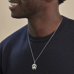 Histoire d'Or Pendentif Dua Argent Blanc New