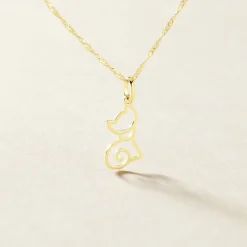 Histoire d'Or Pendentif Egee Chat Or Jaune Best