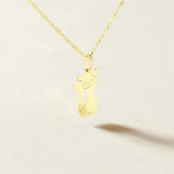 Histoire d'Or Pendentif Egee Chat Or Jaune Outlet