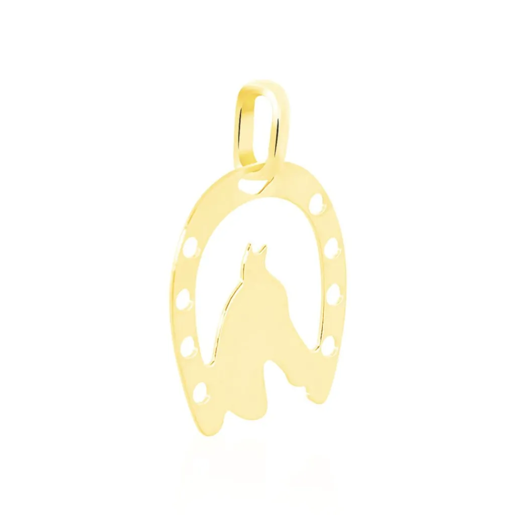 Histoire d'Or Pendentif Egide Fer A Cheval Or Jaune Sale