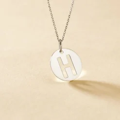 Histoire d'Or Pendentif Elio H Argent Blanc Outlet