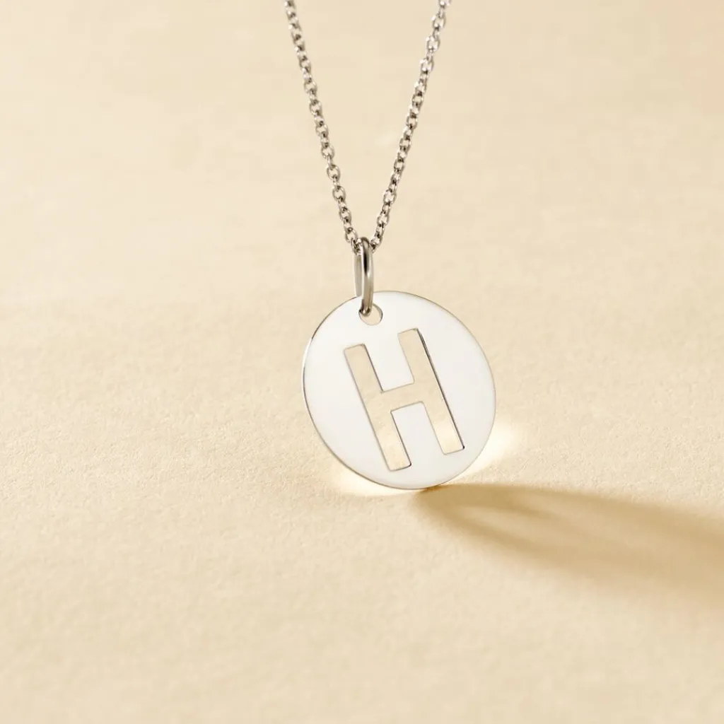 Histoire d'Or Pendentif Elio H Argent Blanc Outlet