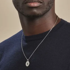 Histoire d'Or Pendentif Elio H Argent Blanc Outlet