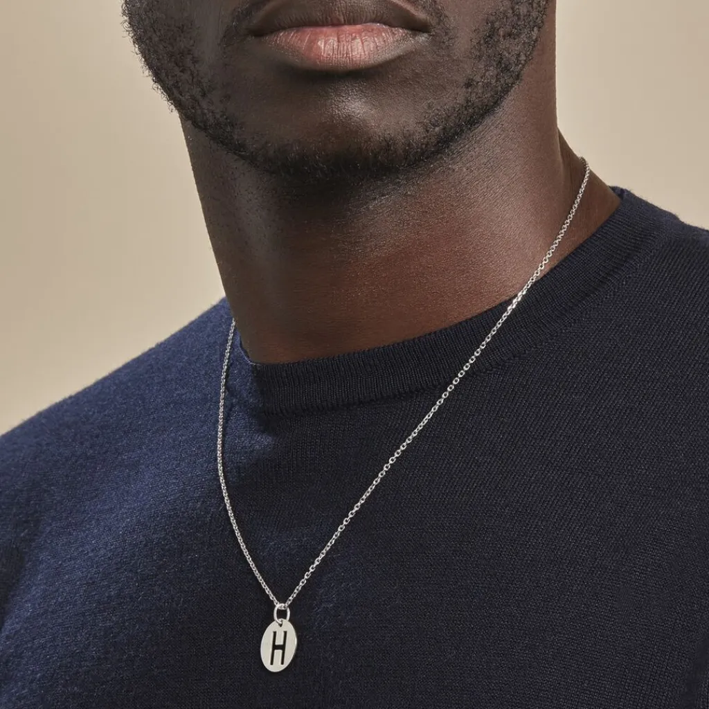 Histoire d'Or Pendentif Elio H Argent Blanc Outlet