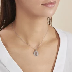 Histoire d'Or Pendentif Elio U Argent Blanc Outlet
