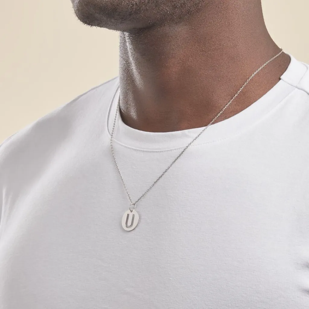 Histoire d'Or Pendentif Elio U Argent Blanc Outlet