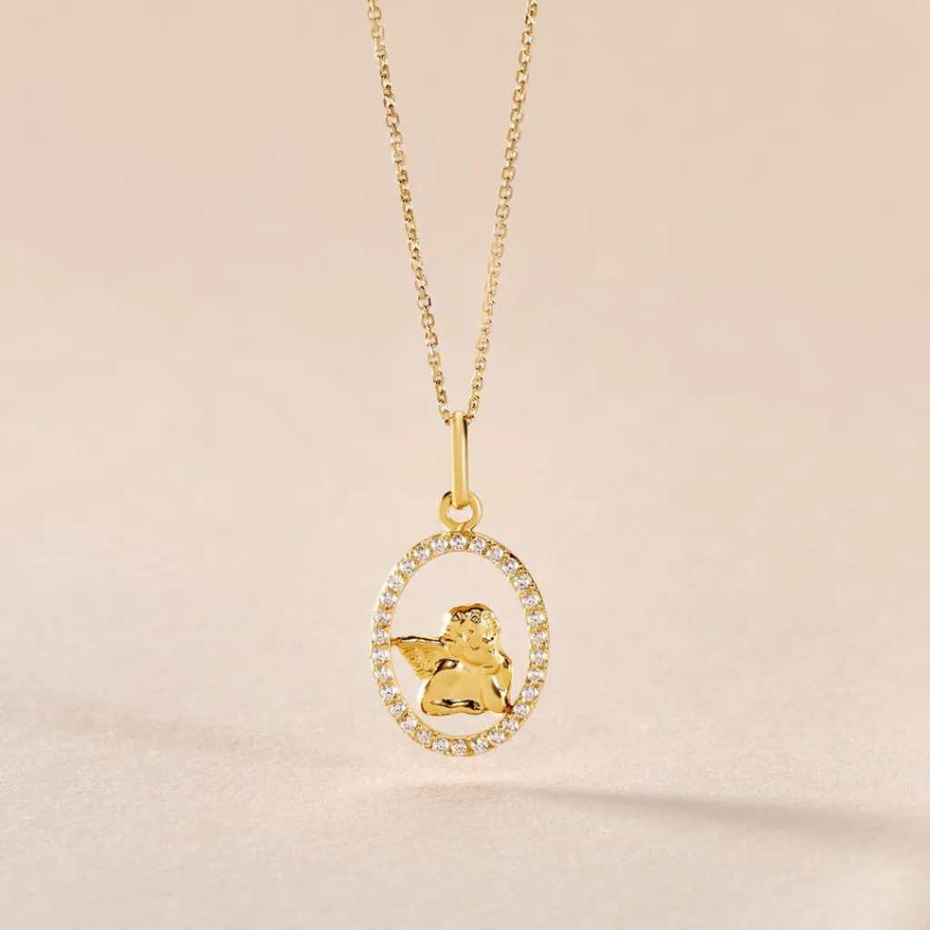 Histoire d'Or Pendentif Engin Or Jaune Oxyde De Zirconium Best