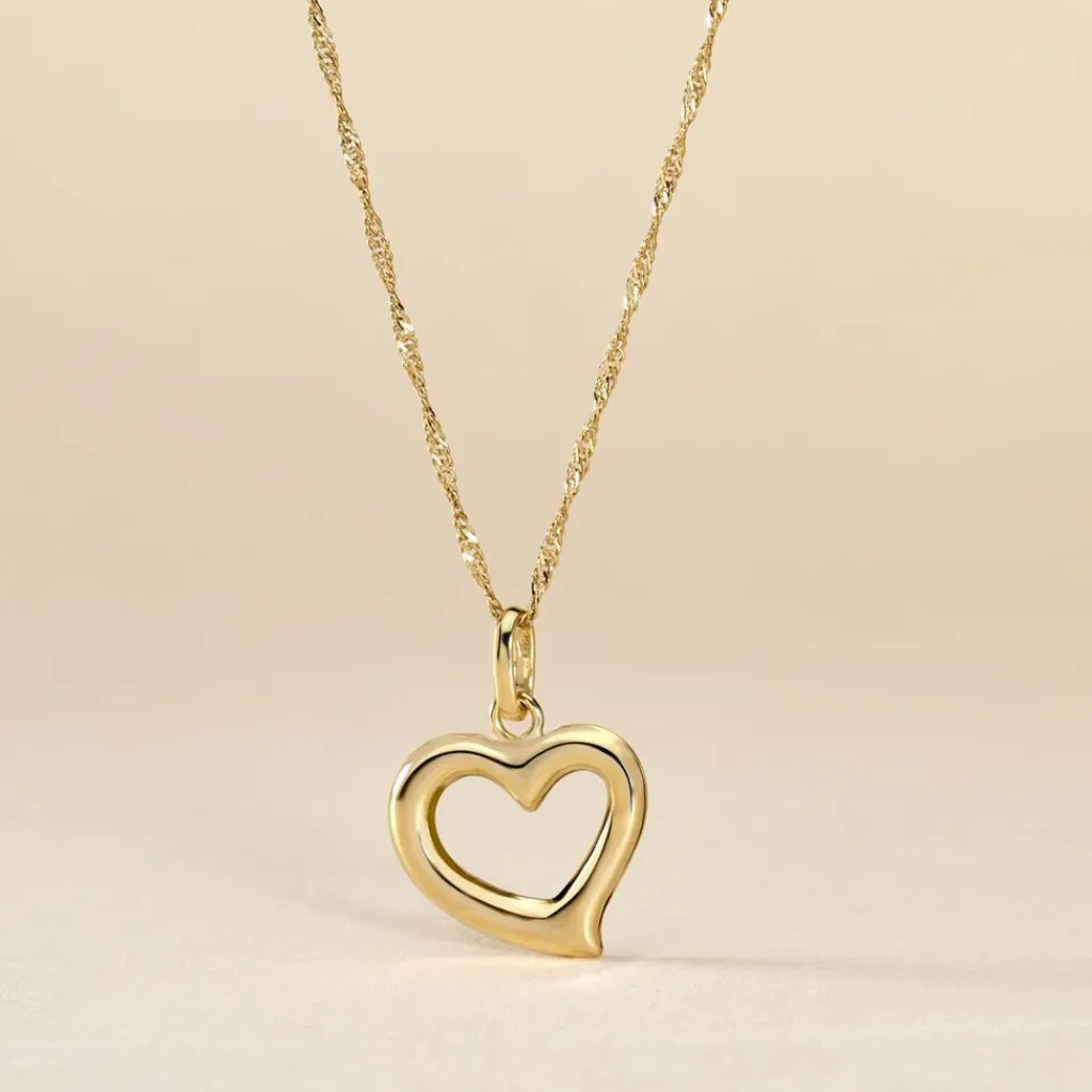 Histoire d'Or Pendentif Eudocie Coeur Bombe Or Jaune
