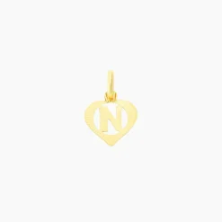 Histoire d'Or Pendentif Eudocie Coeur Lettre Or Jaune