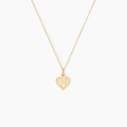 Histoire d'Or Pendentif Eudocie Coeur Lettre Or Jaune