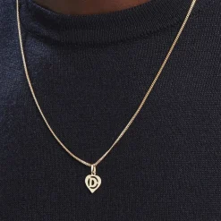 Histoire d'Or Pendentif Eudocie Coeur Lettre Or Jaune Clearance