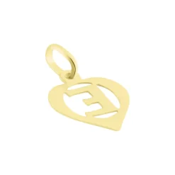 Histoire d'Or Pendentif Eudocie Coeur Lettre Or Jaune