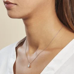 Histoire d'Or Pendentif Eudocie Coeur Lisse Or Blanc Hot