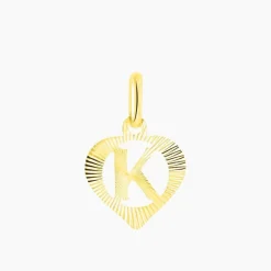 Histoire d'Or Pendentif Eudocie Coeur Lettre Or Jaune Best