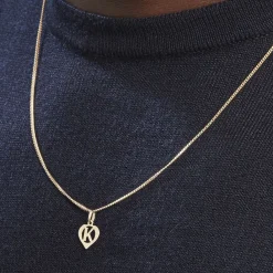 Histoire d'Or Pendentif Eudocie Coeur Lettre Or Jaune Best