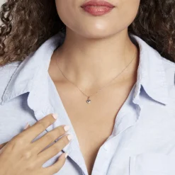 Histoire d'Or Pendentif Eudocie Coeur Lisse Or Blanc Sale