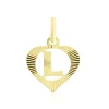 Histoire d'Or Pendentif Eudocie Coeur Lettre Or Jaune