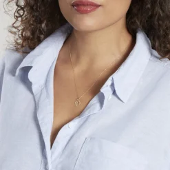 Histoire d'Or Pendentif Eudocie Coeur Lettre Or Jaune