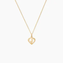 Histoire d'Or Pendentif Eudocie Coeur Lettre Or Jaune New