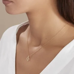 Histoire d'Or Pendentif Eudocie Coeur Lettre Or Jaune New