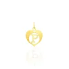 Histoire d'Or Pendentif Eudocie Coeur Lettre Or Jaune Discount