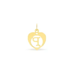 Histoire d'Or Pendentif Eudocie Coeur Lettre Or Jaune Discount