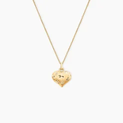 Histoire d'Or Pendentif Eudocie Coeur Mat Et Brillant Or Jaune Online