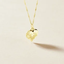 Histoire d'Or Pendentif Eudocie Coeur Mat Et Brillant Or Jaune Online
