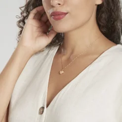 Histoire d'Or Pendentif Eudocie Coeur Mat Et Brillant Or Jaune Online