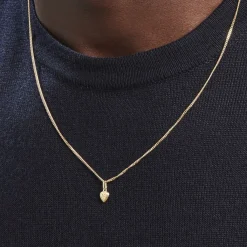 Histoire d'Or Pendentif Eudocie Coeur Mat Et Brillant Or Jaune Hot