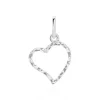 Histoire d'Or Pendentif Eudocie Coeur Strie Or Blanc Best