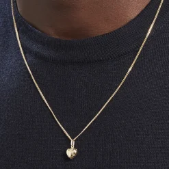 Histoire d'Or Pendentif Eudocie Coeur Stri Or Jaune Hot