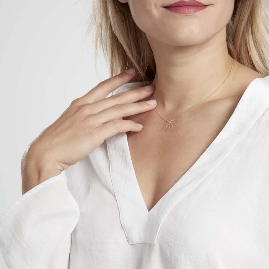 Histoire d'Or Pendentif Eudocie Coeurs Lisses Or Jaune Online