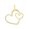 Histoire d'Or Pendentif Eudocie Coeurs Diamantes Or Jaune Outlet