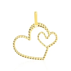 Histoire d'Or Pendentif Eudocie Coeurs Diamantes Or Jaune Outlet